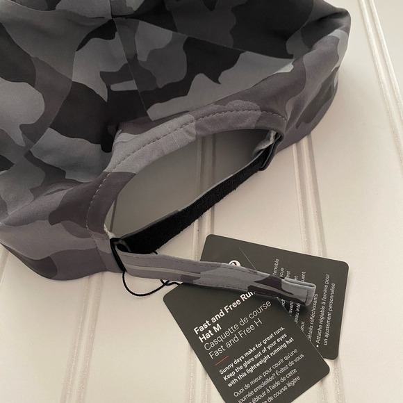Men's Lululemon Fast and Free Run Hat Gray Camo One Size - NWOT - Picture 3 of 6